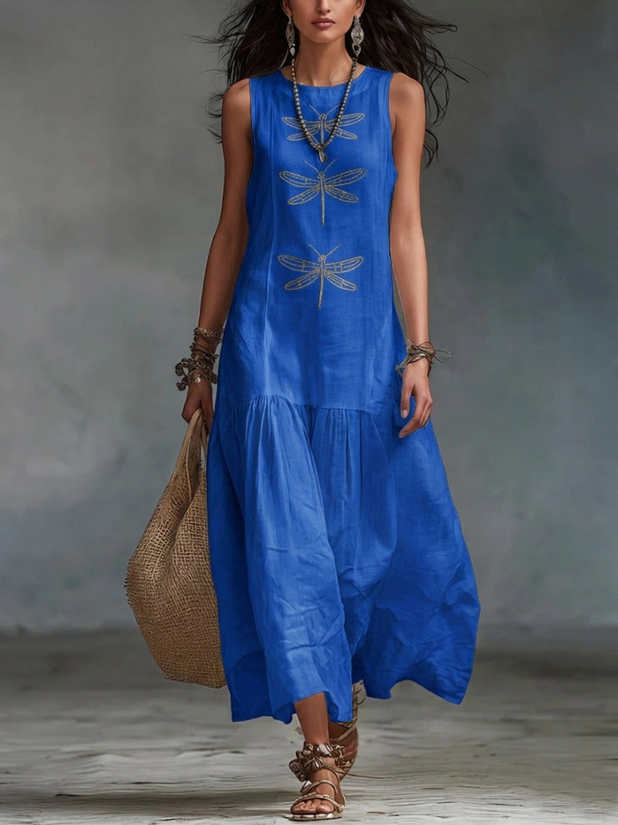 Geneva™ Sleeveless Maxi Dress - Blue