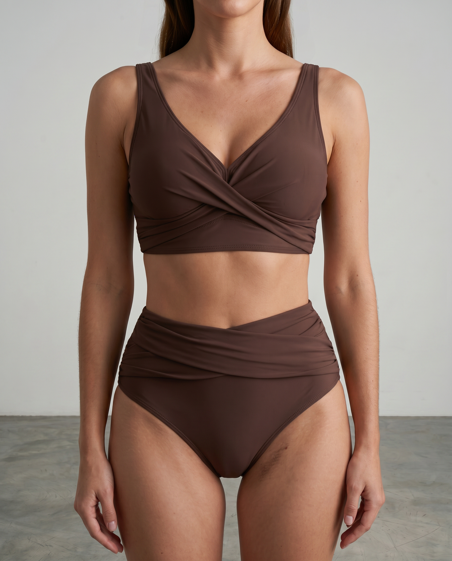 Ella Body Shaping Bikini - Brown