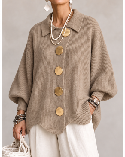 Isadora™ Oversized Collared Cardigan