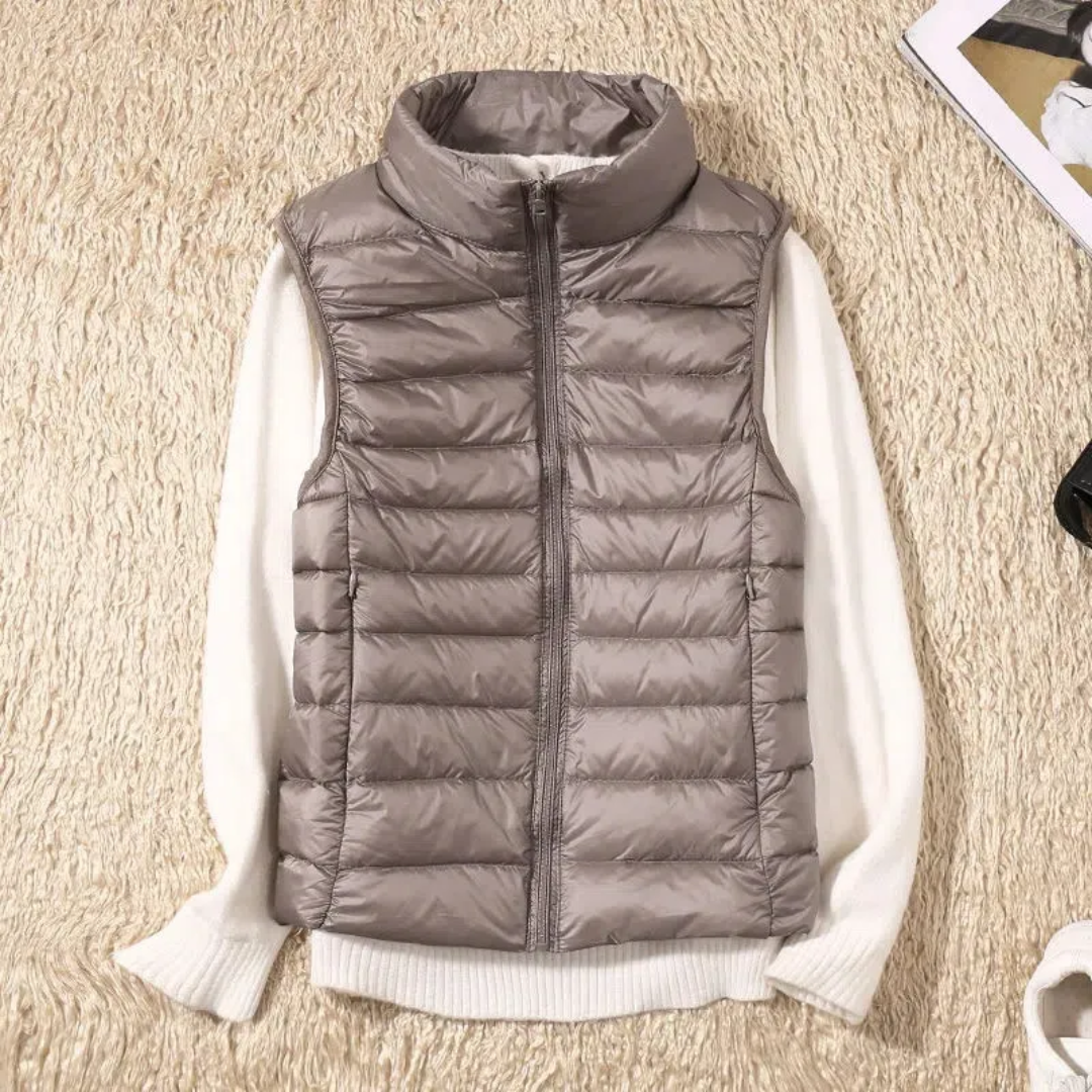 Josephe™ Quilted Lightweight Vest Khaki