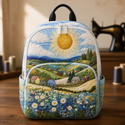Padded Quilted Backpack