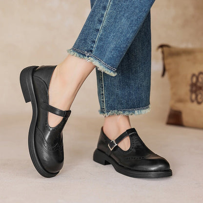 Mattea Elegant Mary Janes Black