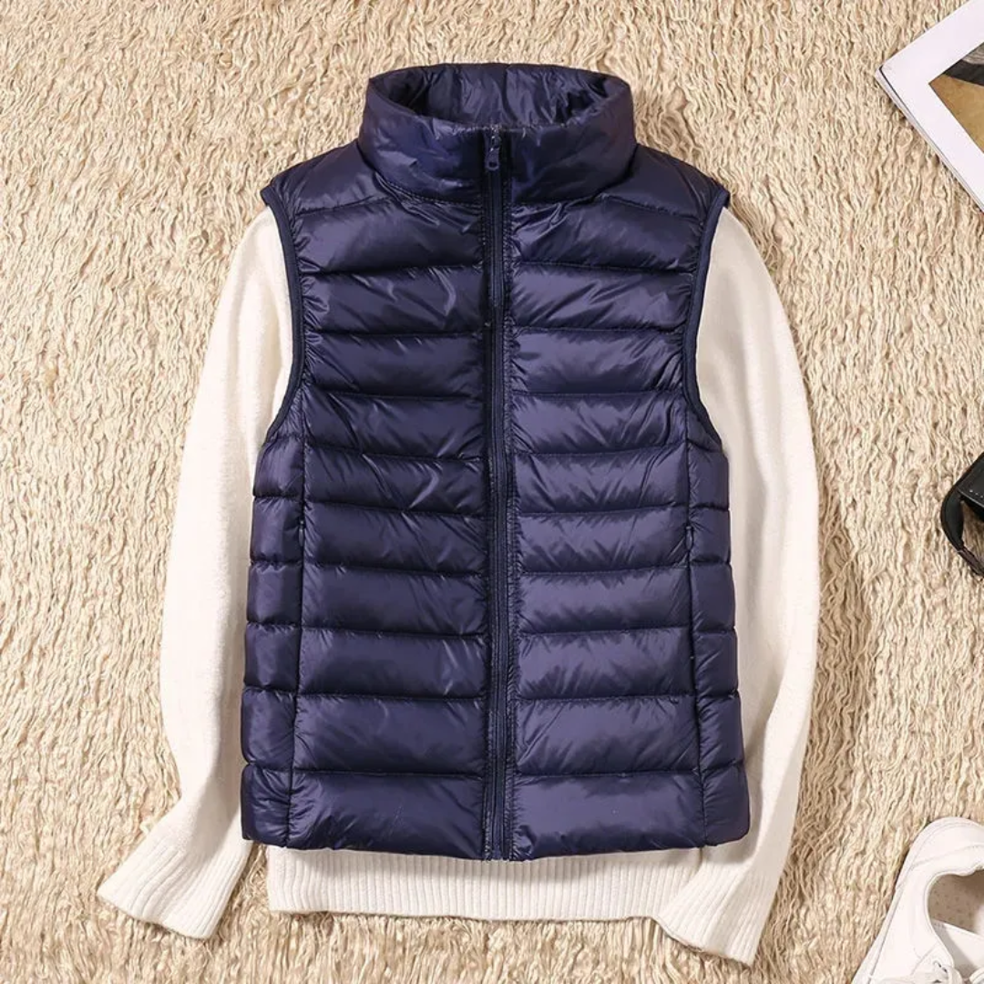 Josephe™ Quilted Lightweight Vest Navy