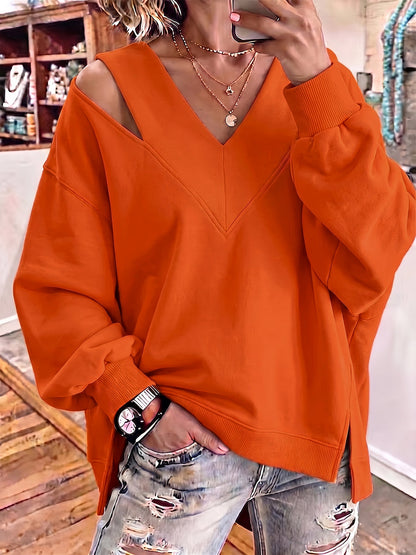 Sienna™ Cutout Shoulder Relaxed Sweatshirt