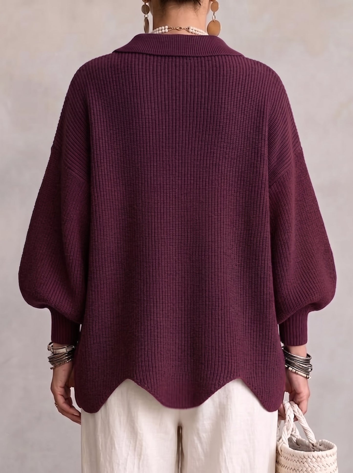 Isadora™ Oversized Collared Cardigan