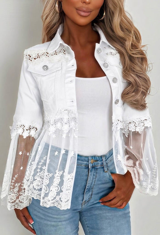 Sunnelace™ Lace-Panel Jacket