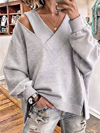 Sienna™ Cutout Shoulder Relaxed Sweatshirt