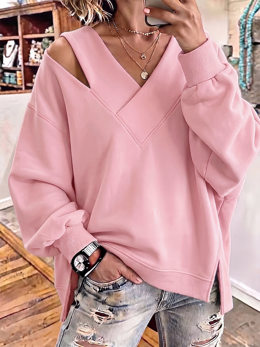 Sienna™ Cutout Shoulder Relaxed Sweatshirt