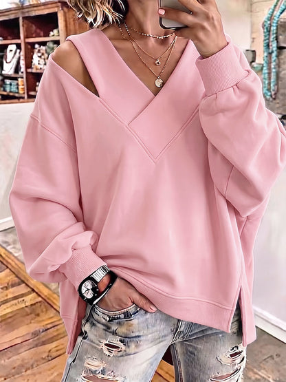 Sienna™ Cutout Shoulder Relaxed Sweatshirt