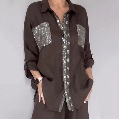 Lesia™ Elegant Set Coffee Brown