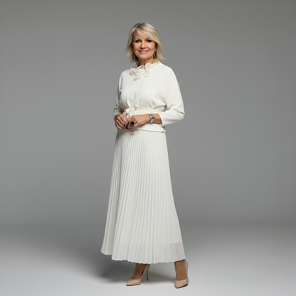 Emmie™ Elegant Two-Piece Set | Effortless Knit Layered Dress Set