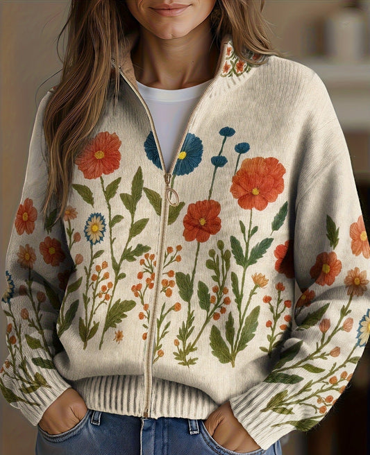 Wrenna™ Wildflower Meadow Zip Cardigan